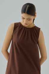 Maria Gathered Neck Mini Dress